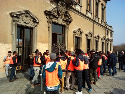 La pulizia del Viale e della Villa Bagatti